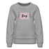 Dog Momma Floral Women’s Premium Sweatshirt - heather gray